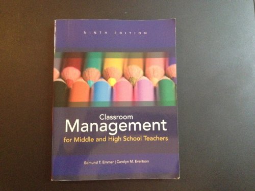 Imagen de archivo de Classroom Management for Middle and High School Teachers (9th Edition) a la venta por Greenway