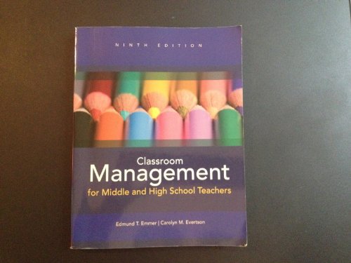 Stock image for Classroom Management for Middle and High School Teachers (9th Edition) for sale by Greenway