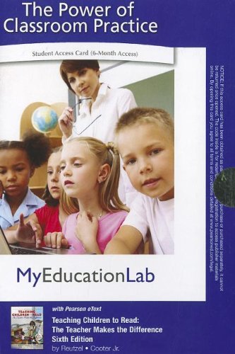 MyEducationLab Pegasus with Pearson eText -- Standalone Access Card -- for Teaching Children to Read: The Teacher Makes the Difference (9780132695329) by Reutzel, D. Ray; Cooter, Robert D.