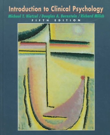 Beispielbild fr Introduction to Clinical Psychology zum Verkauf von Better World Books