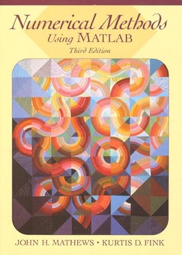 Beispielbild fr Numerical Methods Using MATLAB (3rd Edition) zum Verkauf von Wonder Book