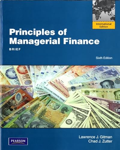 Imagen de archivo de Principles of Managerial Finance, Brief a la venta por ThriftBooks-Dallas