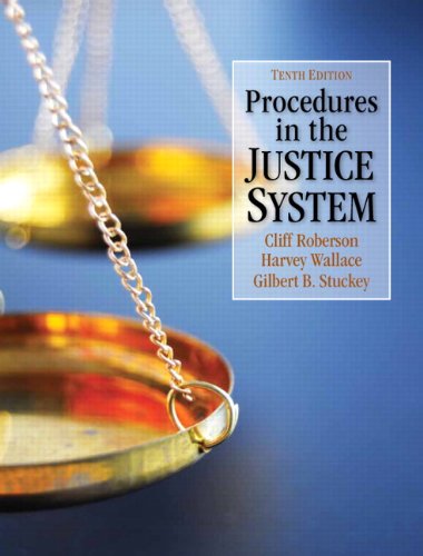Imagen de archivo de Procedures in the Justice System (10th Edition) a la venta por Goodwill Books