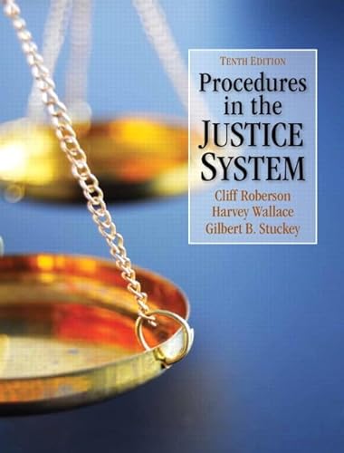 Stock image for Procedures in the Justice System (10th Edition) for sale by Upward Bound Books