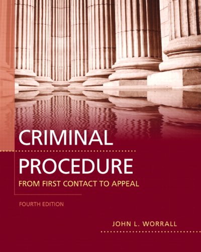 Beispielbild fr Criminal Procedure : From First Contact to Appeal zum Verkauf von Better World Books