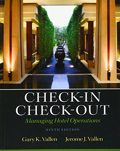 Beispielbild fr Check-in Check-Out: Managing Hotel Operations (9th Edition) zum Verkauf von SecondSale