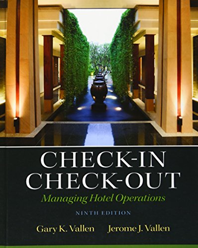 Imagen de archivo de Check-in Check-Out: Managing Hotel Operations (9th Edition) a la venta por SecondSale