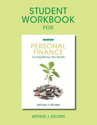 Stock image for Student Workbook for Personal Finance: Turning Money Into Wealth for sale by ThriftBooks-Atlanta