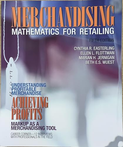 9780132724166: Merchandising Mathematics for Retailing (Myfashionkit)