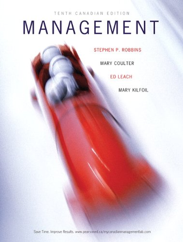 9780132724173: Management, Tenth Canadian Edition with MyManagementLab