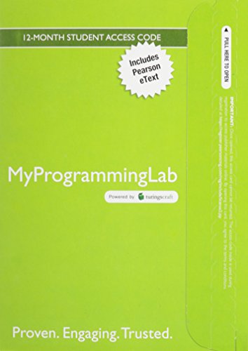 Stock image for MyLab Programming with Pearson eText -- Access Card -- for Starting Out with C++: From Control Struc for sale by Wrigley Books