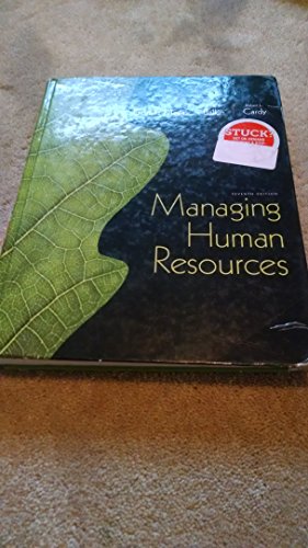 Beispielbild fr Managing Human Resources: United States Edition zum Verkauf von Revaluation Books