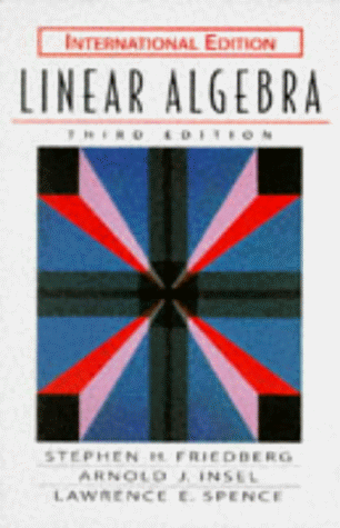 9780132733274: Linear Algebra (Prentice Hall international editions)