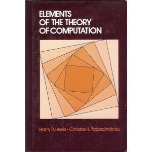 Stock image for Elements of the Theory of Computation for sale by George Cross Books