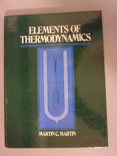 9780132734349: Elements of thermodynamics