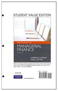 Principles of Managerial Finance (9780132738736) by Gitman, Lawrence J.; Zutter, Chad J.