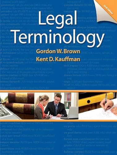 9780132738767: Legal Terminology