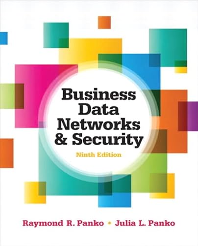 Imagen de archivo de Business Data Networks and Security (9th Edition) a la venta por BooksRun