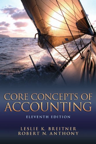 Beispielbild fr Core Concepts of Accounting zum Verkauf von Open Books