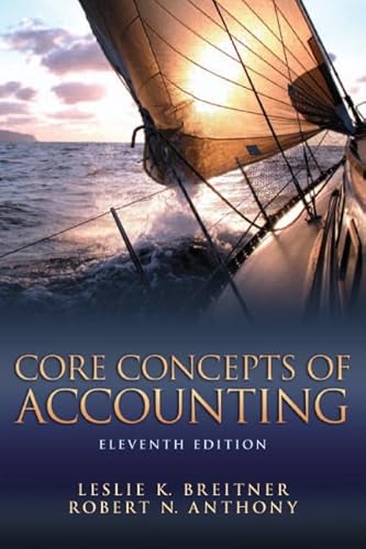 Stock image for Core Concepts of Accounting for sale by Better World Books