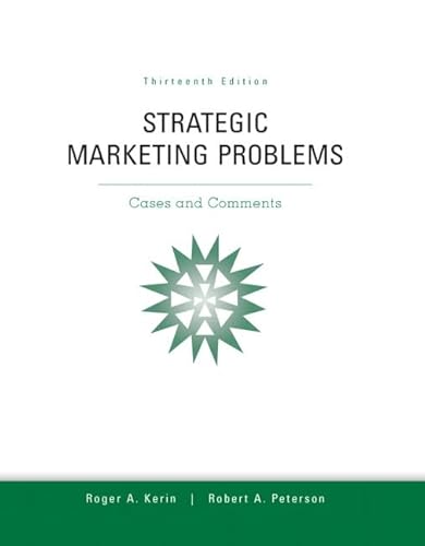 Stock image for Strategic Marketing Problems: Cases and Comments, 13th Edition for sale by HPB-Red