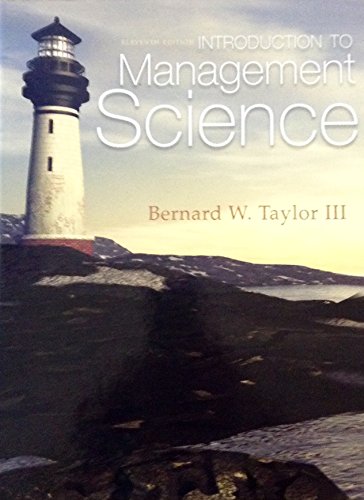 Beispielbild fr Introduction to Management Science zum Verkauf von ThriftBooks-Dallas