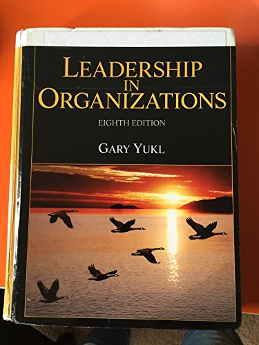 Beispielbild fr Leadership in Organizations zum Verkauf von Goodwill San Antonio