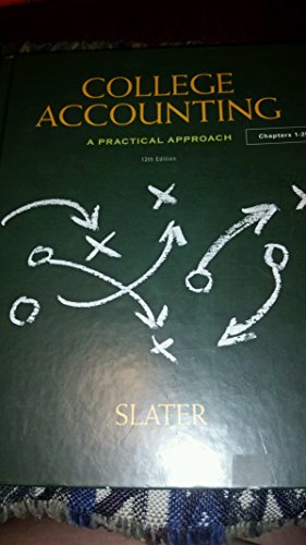 College Accounting (12th Edition) - Slater, Jeffrey