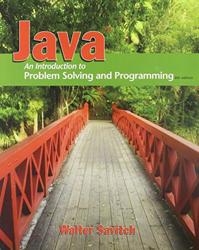Java: Introduction to Problem Solving and Programming & MyProgrammingLab with Pearson eText Student Access Code Card for Java (6th Edition) (9780132774154) by Savitch, Walter