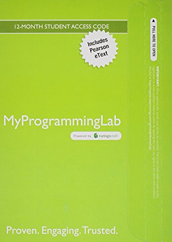 Stock image for MyLab Programming with Pearson eText -- Access Card -- for Java Software Solutions (7th Edition) for sale by SecondSale