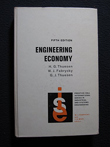 Stock image for Engineering economy (Prentice-Hall international series in industrial and systems engineering) for sale by ThriftBooks-Atlanta