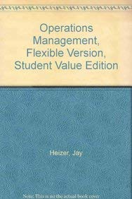 Imagen de archivo de Operations Management, Flexible Version, Student Value Edition (10th Edition) a la venta por GoldenWavesOfBooks