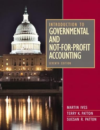 Imagen de archivo de Introduction to Governmental and Not-for-Profit Accounting a la venta por Better World Books