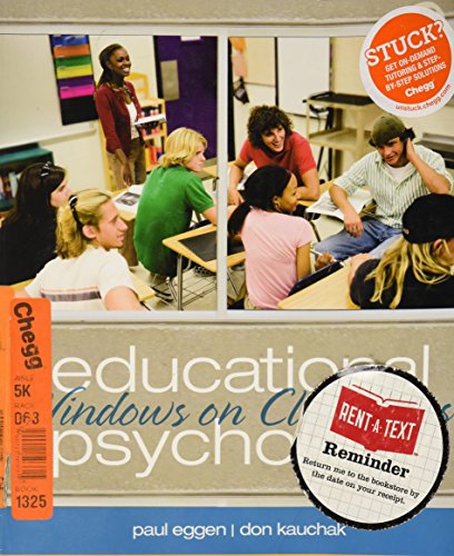 Stock image for Educational Psychology Windows on Classrooms (Instructor's Review Copy) for sale by SecondSale