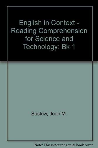 9780132800259: English in Context: Reading Comprehension for Science and Technology, Book 1