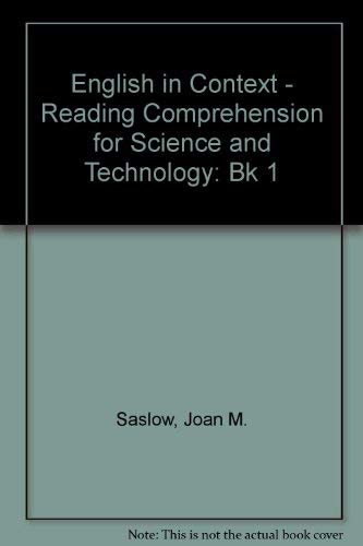 Stock image for English in Context: Reading Comprehension for Science and Technology, Book 1 for sale by dsmbooks