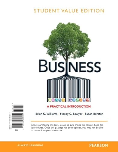 Beispielbild fr Business : A Practical Introduction, Student Value Edition zum Verkauf von Better World Books