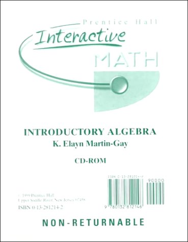 Interactive Math for Introductory Algebra (9780132812146) by Martin-Gay, K. Elayn