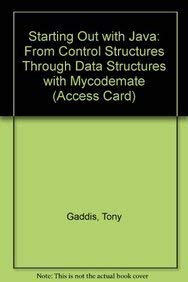 9780132815567: Starting Out with Java: From Control Structures Through Data Structures with Mycodemate (Access Card)