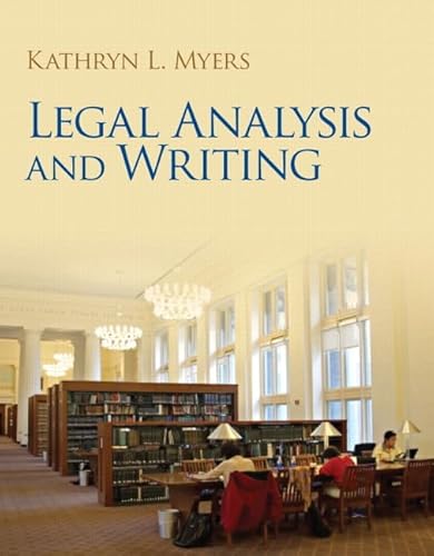 9780132818360: Legal Analysis and Writing