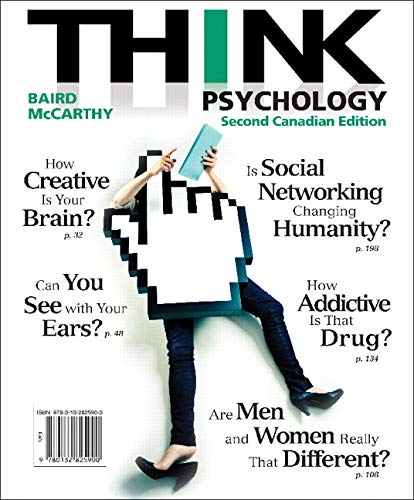 Imagen de archivo de THINK Psychology, Second Canadian Edition a la venta por Better World Books