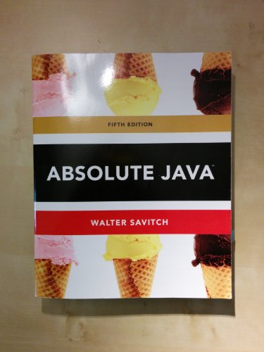 9780132830317: Absolute Java (5th Edition)