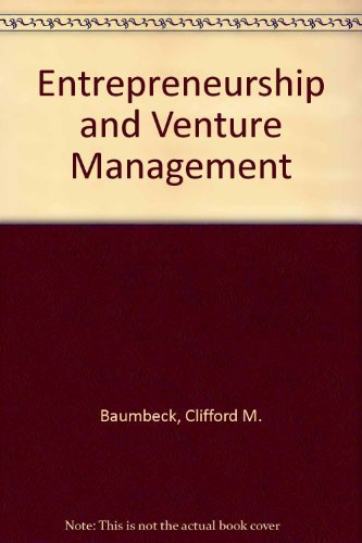 9780132830782: Entrepreneurship and Venture Management