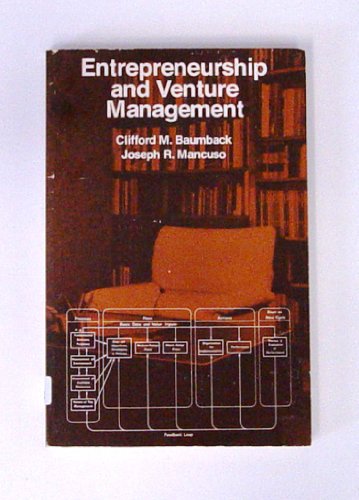 9780132831192: Entrepreneurship and Venture Management