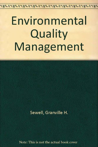 Stock image for Environmental Quality Management for sale by Wonder Book