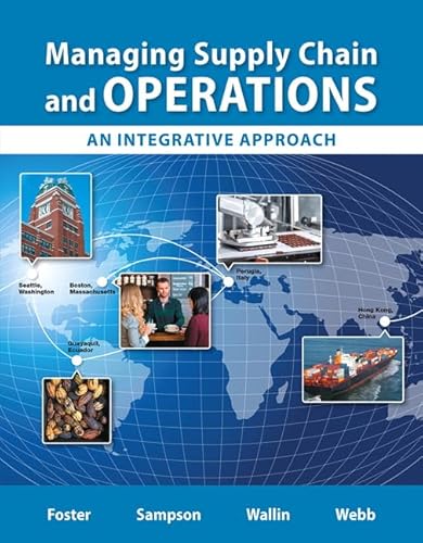 Beispielbild fr Managing Supply Chain and Operations: An Integrative Approach zum Verkauf von HPB-Red