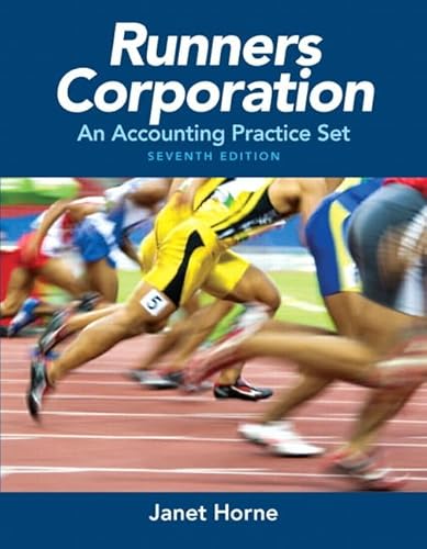 Beispielbild fr Runners Corporation: An Accounting Practice Set zum Verkauf von Idaho Youth Ranch Books