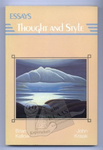 Stock image for Essays : Thought and Style for sale by Better World Books