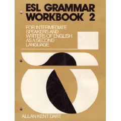Stock image for ESL Grammar Workbook 2: For Intermediate Speakers and Writers of English as a Second Language for sale by HPB-Red