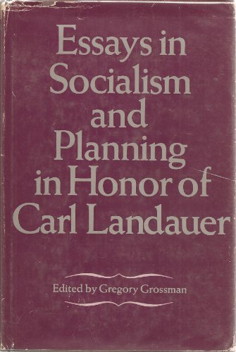 Beispielbild fr Essays in Socialism and Planning in Honour of Carl Landauer zum Verkauf von Kennys Bookshop and Art Galleries Ltd.